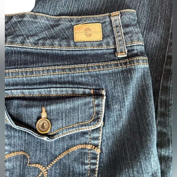 Bandolino blu Arianna boot cut jeans Sz 16 women 78%Cotton - Picture 3 of 15